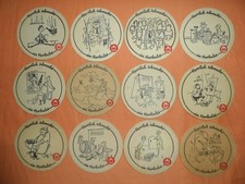 12  verschiedene / sehr alte  Serien Bierdeckel - Herkules Brauerei  Kassel  !!