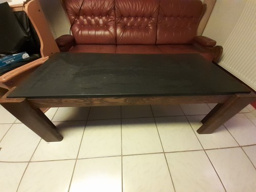 Wohnzimmer aus schiefer mit - (aus,