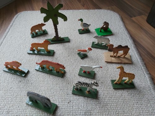 Holztiere holzspielzeug alt - holztiere,