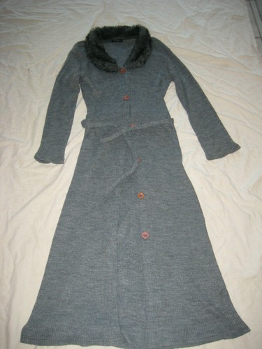 Vintage strickmantel bodenlang - vintage,