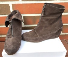 GADEA Schuhe Gr. 39 Plateau Stiefeletten Braun Leder Damen Neuwertig