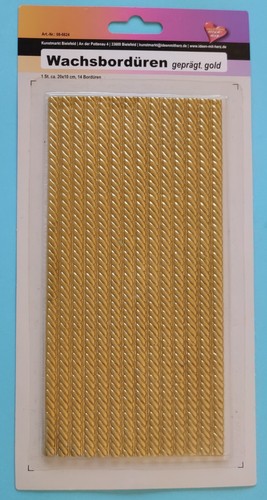 Wachsbordüren gold - wachsbordüren,