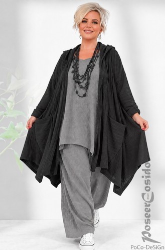 Lagenlook strick jacke - strick,