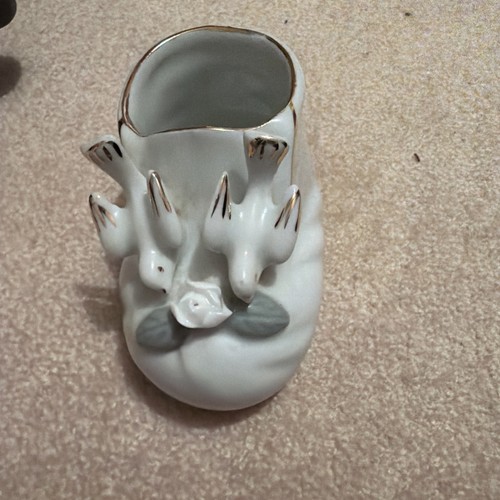 Vase porzellan babyschuh - porzellan,