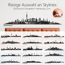 Skyline Wandaufkleber Wandtattoo Bonn Münster Heidelberg Bielefeld Bochum Essen