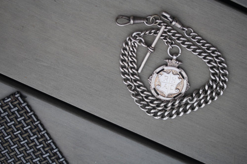 Taschenuhrkette 925 sterling - taschenuhrkette,