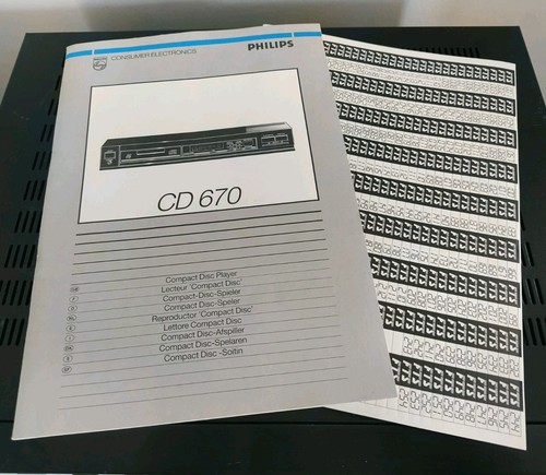 Philips cd670 player - cd670, cd-player