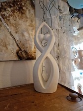 Skulptur Gilde Francis Collection  Gildefigur Dekofigur weiß Paarfigur Symbiose 