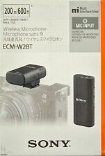 Sony ECM-W2BT Drahtloses Mikrofon mit Bluetooth-Verbindung, schwarz NEU & OVP
