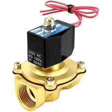 QWORK Magnetventil 220V, 1''G