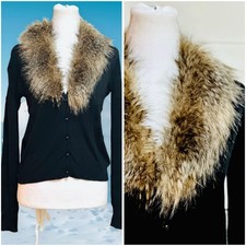 Pelz fell strickjacke winter - strickjacke,