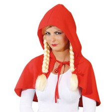 Umhang Rotkäppchen Cape, rot, Karneval, Märchen, Mottoparty