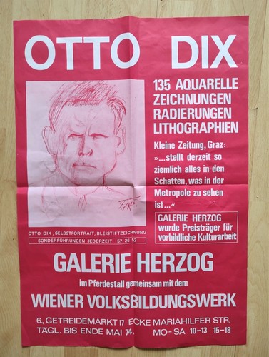 Otto dix ausstellungsplakat - otto,