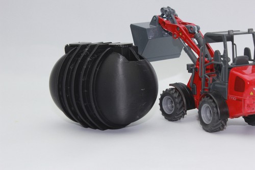 Wassertank rund erdtank - wassertank, 1:32