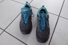 Meindl Damen Schuhe Halbschuhe Sneaker Wanderschuhe grau türkis Gr. 37,5  (4,5)