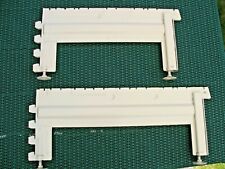 2x Tegometall RF5 Fußteil T57 H26cm Säule Wandregal Gondel Montage juraweiß