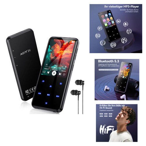 Agptek 64gb mp3 player - 64gb,