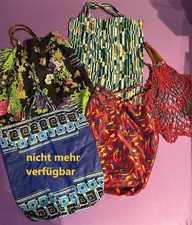 Vintage 3x DDR Einkauf-Beutel Dederon bunt und Einkauf-Netz -Tasche 
