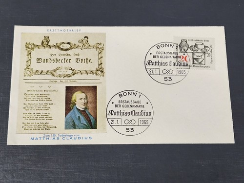 1965 bund fdc erstagsbrief - 1965,