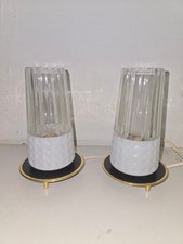 Paar SET 2 Stück 50er 60er Jahre Nachttischlampe Nachttischleuchte Mid Century