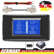 LCD DC Digital Monitor Volt Amperemeter Watt Meter Batterie Anzeige Tester Shunt