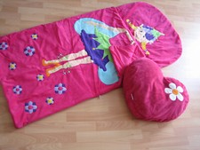 Kinder Schlafsack Fee 150 cm und Nici Kissen Herz
