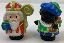 Fisher-Price Little People Sinterklaas Zwarte Piet Figuren Set Vintage Rarität