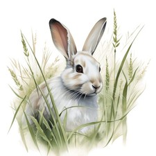 2x Sticker Rabbit Car Sticker