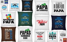 Papa Kissen - Geburtstag Vater Kuschelkissen Vatertag - Geschenk Deko Eltern