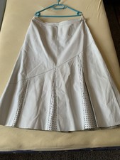 Raffinierter Weißer Echt Lederrock?Gr. 46