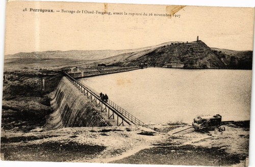 Cpa algeria perregaux barrage - cpa, perregaux-barrage