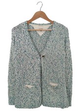 TOMMY HILFIGER Cardigan Damen Jacke Gr. DE 36 blau-weiß Casual-Look