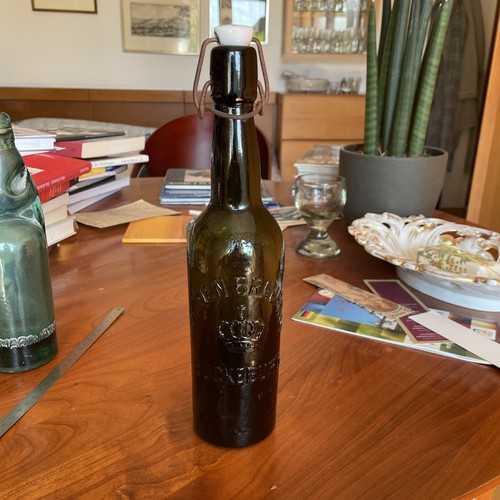 Grüne bierflasche 29cm hoch - grüne, bierflasche,29cm
