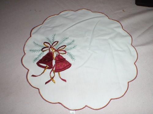 Weihnachtsdeckchen rund rote - rund,,