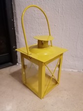 Laterne Lampe für Kerze Teelicht, gelb