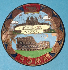 alte Kühler Plakette " Rom "