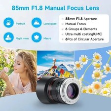 85mm F1.8 Vollformat Handbuch