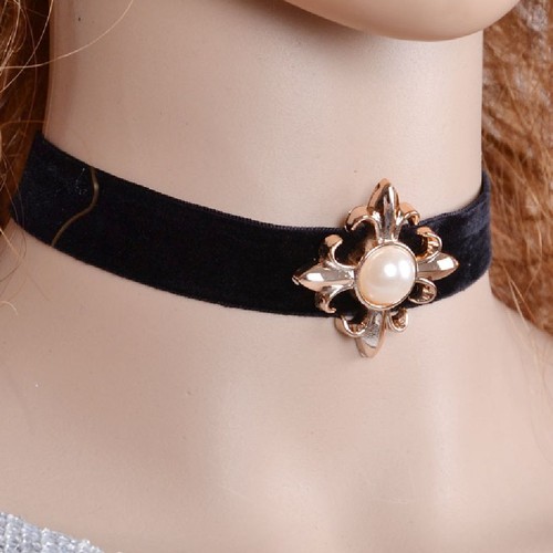 Choker schwarz kropfband - choker,