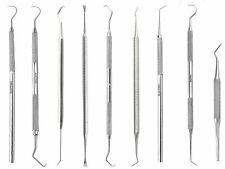 Zahnsteinentferner Zahnreiniger Zahnsteinkratzer Zahnsonde Doppelinstrument NEU