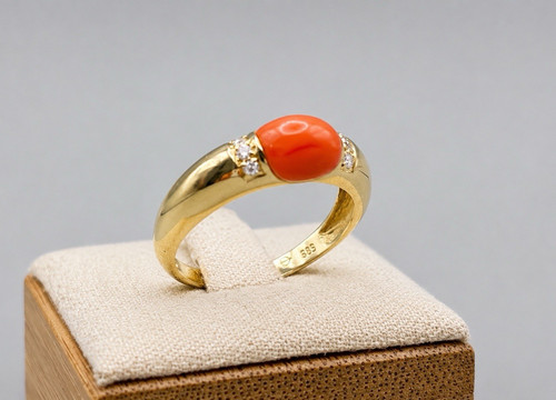 Karat gelbgold korallen - gelbgold,