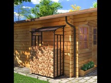 Metall Kaminholzregal