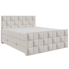 Boxspringbett - creme - H3 -