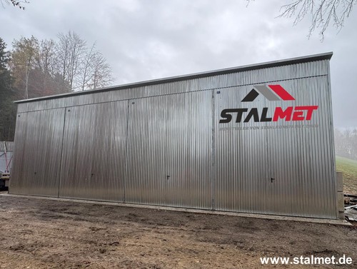 Blechgarage 15x5x5m blechhalle - blechgarage,