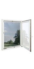 Insektenschutzfenster Fliegengitter Mückenschutz 130 - 150 cm weiß *besch. VP