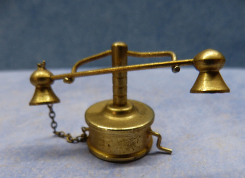 Miniatur telefon messing - miniatur, :