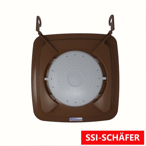 Madendeckel 120 liter braun - liter,