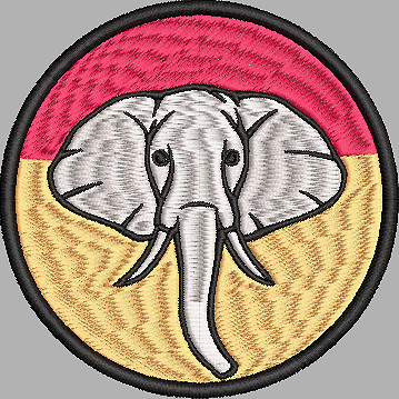 Stickdatei logo elefant - logo,