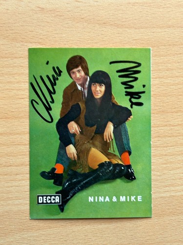 Nina mike autogrammkarte - &,