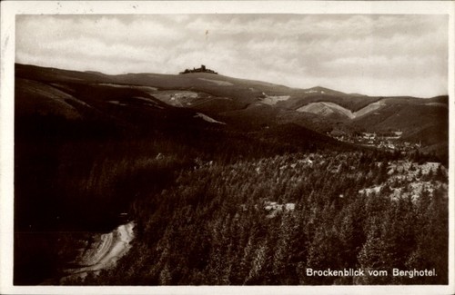 Brocken harz blick - ak, harz,