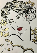 Grafik Acryl MALEREI Porträt